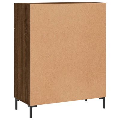 vidaXL Credenza Rovere Marrone 69,5x34x90 cm in Legno Multistrato