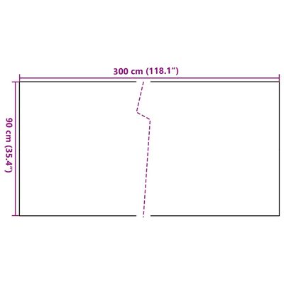 vidaXL Paravento da Balcone Marrone e Nero 300x90 cm in Polyrattan