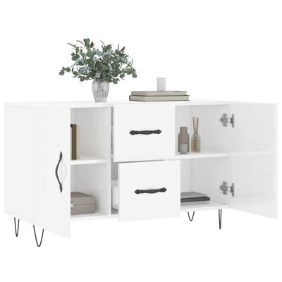 vidaXL Credenza Bianco Lucido 100x36x60 cm in Legno Multistrato