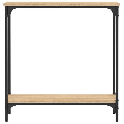 vidaXL Tavolino Consolle Rovere Sonoma 75x22,5x75cm Legno Multistrato