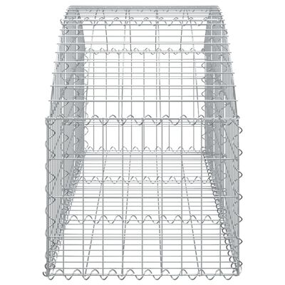 vidaXL Cesto Gabbione ad Arco 150x50x40/60 cm Ferro Zincato