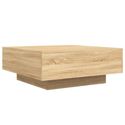 vidaXL Tavolino da Salotto Rovere Sonoma 80x80x31 cm Legno Multistrato