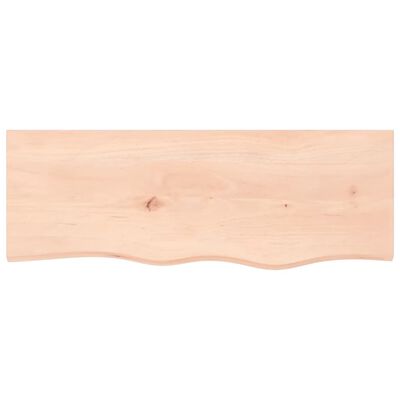 vidaXL Piano Bagno 80x30x(2-6) cm in Legno Massello Non Trattato