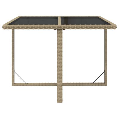 vidaXL Set da Pranzo da Giardino 9 pz con Cuscini in Polyrattan Beige