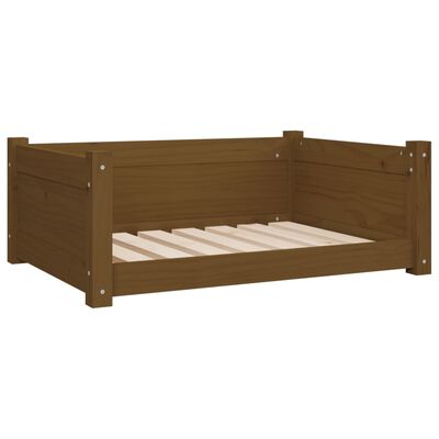 vidaXL Cuccia per Cani Ambra 75,5x55,5x28cm in Legno Massello di Pino