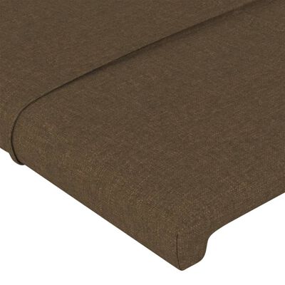 vidaXL Testiere 2 pz Marrone Scuro 72x5x78/88 cm in Tessuto