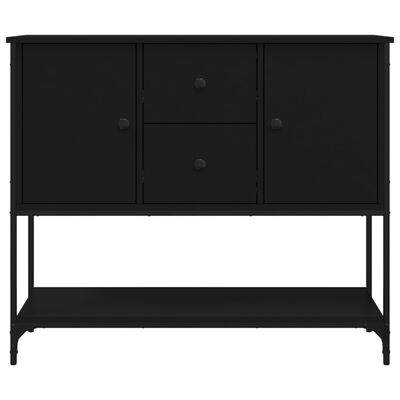 vidaXL Credenza Nera 100x36x85 cm in Legno Multistrato