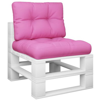 vidaXL Cuscini per Pallet 2 pz Rosa in Tessuto