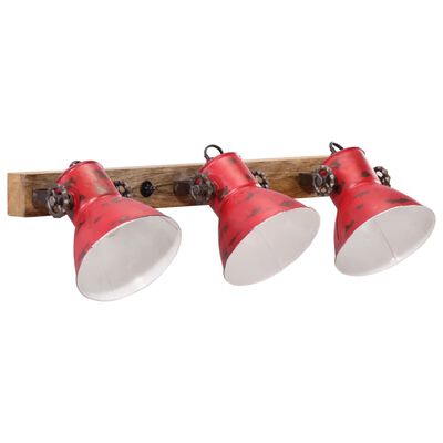 vidaXL Lampada a Parete 25 W Rosso Anticato 65x25 cm E27