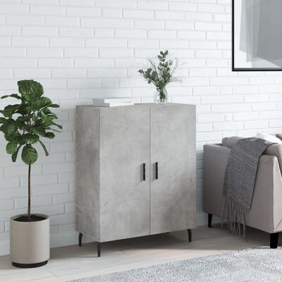 vidaXL Credenza Grigio Cemento 69,5x34x90 cm in Legno Multistrato