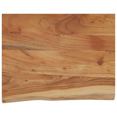 vidaXL Mensola a Muro 50x40x2,5cm Rettangolare Legno Acacia Bordi Vivi