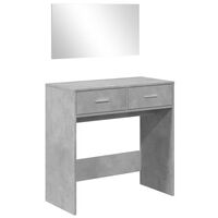 vidaXL Toeletta con Specchio Grigio Cemento 80x39x80 cm