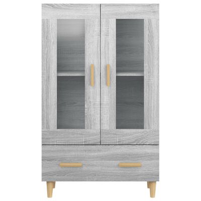 vidaXL Credenza Grigio Sonoma 70x31x115 cm in Legno Multistrato