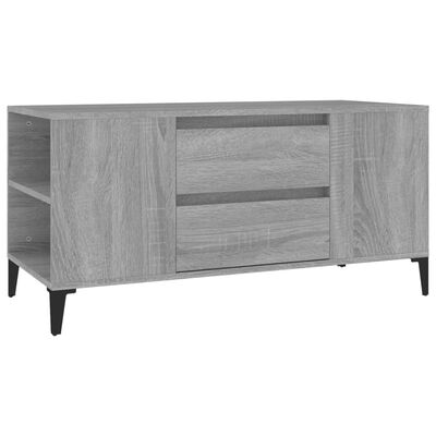 vidaXL Mobile Porta TV Grigio Sonoma 102x44,5x50 cm Legno Multistrato