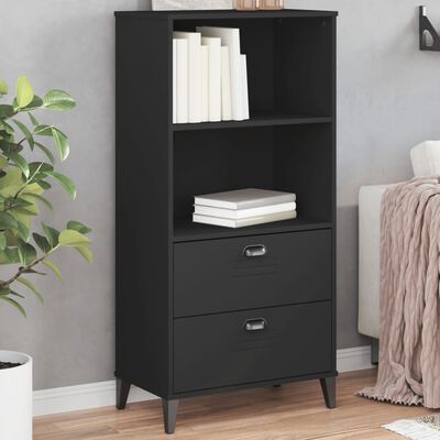 vidaXL Libreria VIKEN Nera 60x35x123 cm in Legno Multistrato