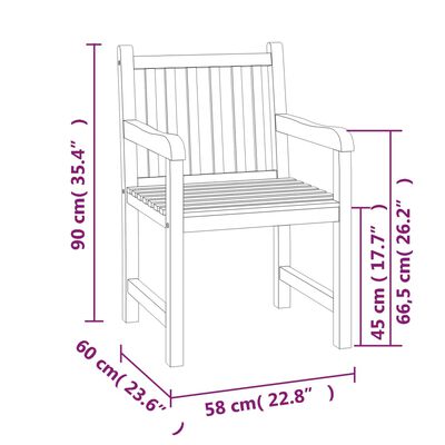 vidaXL Set da Pranzo per Giardino 3 pz in Legno Massello di Teak