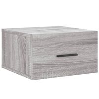 vidaXL Comodino a Muro Grigio Sonoma 35x35x20 cm