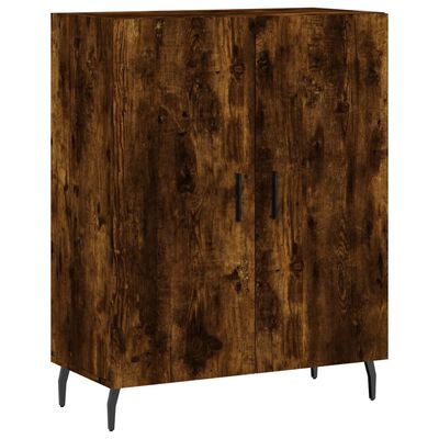 vidaXL Credenza Rovere Fumo 69,5x34x180 cm in Legno Multistrato