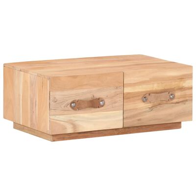 vidaXL Tavolino da Salotto 90x50x35 cm in Legno Massello di Recupero