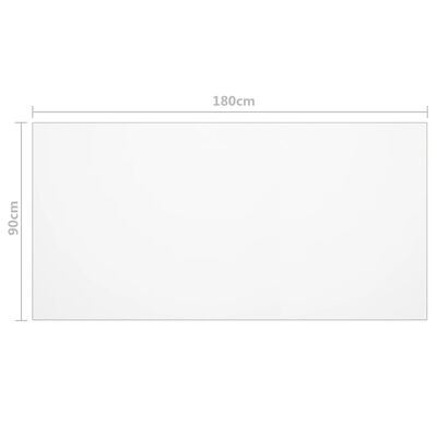 vidaXL Protezione Tavolo Opaca 180x90 cm 2 mm PVC