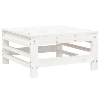 vidaXL Set Salotto da Giardino 7 pz Bianco in Legno Massello di Pino