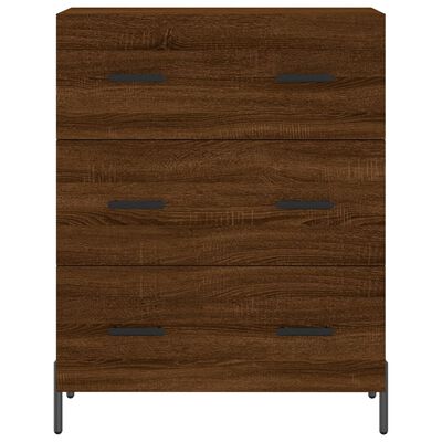 vidaXL Credenza Rovere Marrone 69,5x34x180 cm in Legno Multistrato