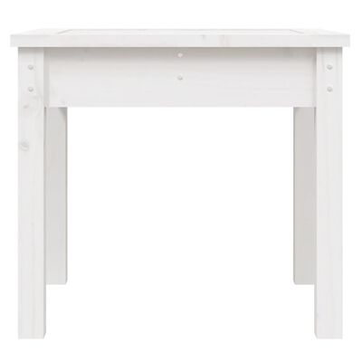 vidaXL Panca da Giardino Bianca 50x44x45 cm Legno Massello di Pino