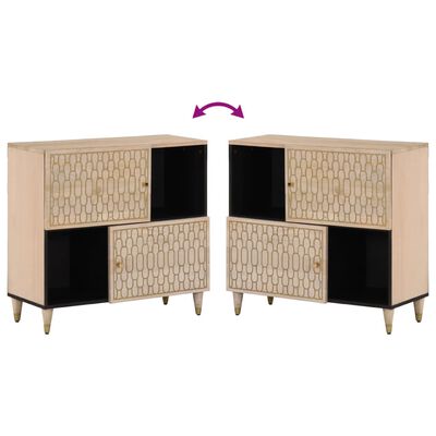 vidaXL Credenza 80x33x75 cm in Legno Massello di Mango