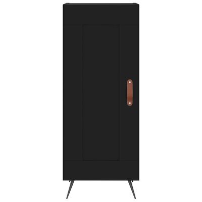 vidaXL Credenza Nero 34,5x34x90 cm in Legno Multistrato