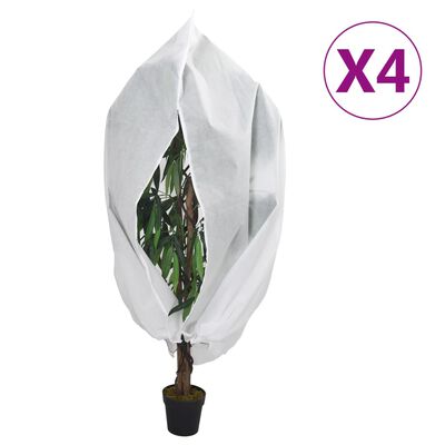 vidaXL Coperture con Cerniera per Piante 4pz 70 g/m² 1,2x1,8 m