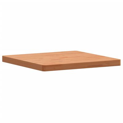 vidaXL Piano per Tavolo 60x60x4 cm Quadrato Legno Massello di Faggio