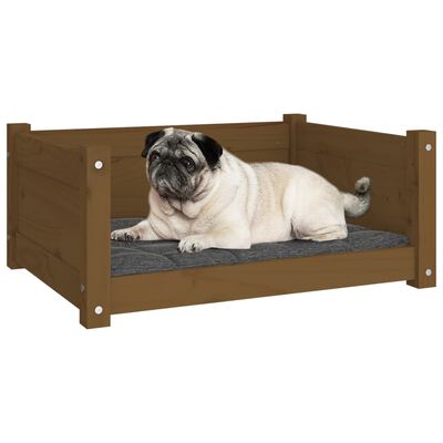 vidaXL Cuccia per Cani ambra 65,5x50,5x28cm in Legno Massello di Pino