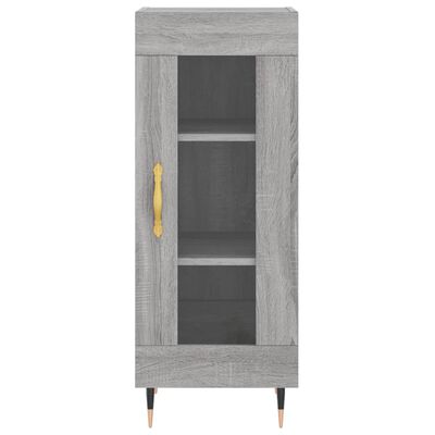 vidaXL Credenza Grigio Sonoma 34,5x34x180 cm in Legno Multistrato