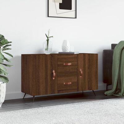 vidaXL Credenza Rovere Marrone 100x36x60 cm in Legno Multistrato