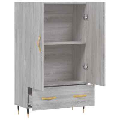 vidaXL Credenza Grigio Sonoma 69,5x31x115 cm in Legno Multistrato