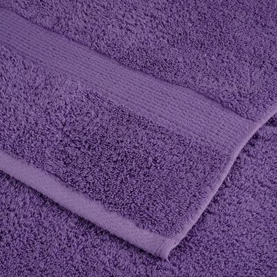 vidaXL Asciugamani da Bagno SOLUND 2 pz Viola 70x140 cm 600 g/m²