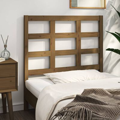 vidaXL Testiera per Letto ambra 95,5x4x100cm in Legno Massello di Pino