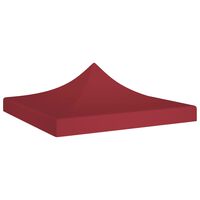 vidaXL Tetto per Tendone per Feste 3x3 m Rosso Borgogna 270 g/m²