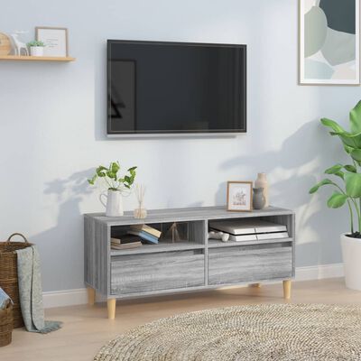 vidaXL Mobile Porta TV Grigio Sonoma 100x34,5x44,5cm Legno Multistrato