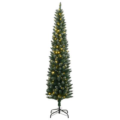 vidaXL Albero di Natale Artificiale Sottile con 150 LED 120 cm