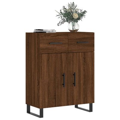 vidaXL Credenza Rovere Marrone 69,5x34x90 cm in Legno Multistrato