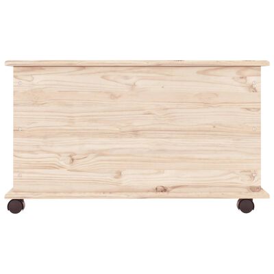 vidaXL Cassapanca con Ruote ALTA 73x39,5x44 cm Legno Massello di Pino