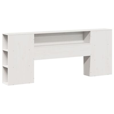 vidaXL Letto Libreria senza Materasso Bianco 180x200 cm Legno Massello