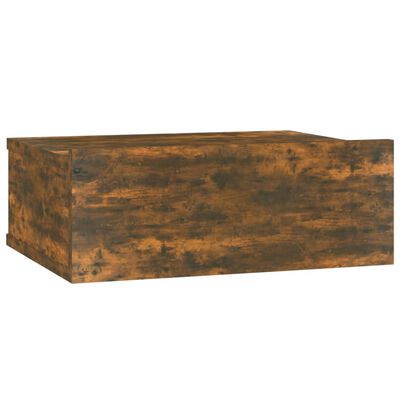 vidaXL Comodino Pensile Rovere Fumo 40x30x15 cm in Legno Multistrato