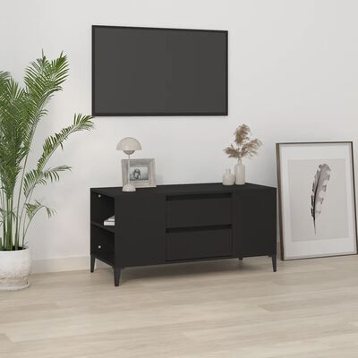 vidaXL Mobile Porta TV Nero 102x44,5x50 cm in Legno Multistrato