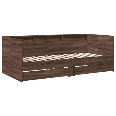 vidaXL Divano Letto con Cassetti senza Materasso 75x190 cm