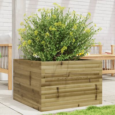 vidaXL Fioriera da Giardino 70x70x45,5 cm in Legno di Pino Impregnato