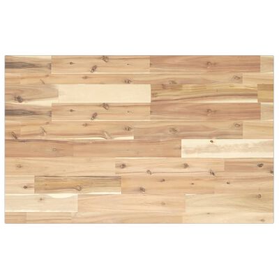 vidaXL Piano da Bagno Non Trattato 80x50x2 cm Legno Massello di Acacia