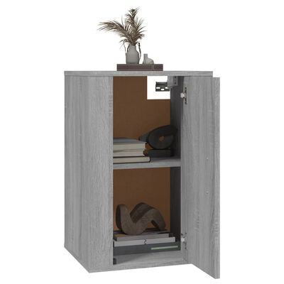 vidaXL Mobili Porta TV a Parete 2 pz Grigio Sonoma 40x34,5x60 cm