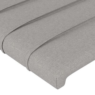 vidaXL Testiere 2 pz Grigio Chiaro 100x5x78/88 cm in Tessuto